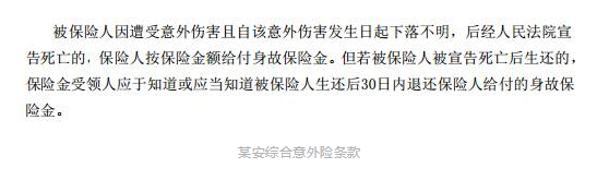 旅游失蹤什么保險能賠？
